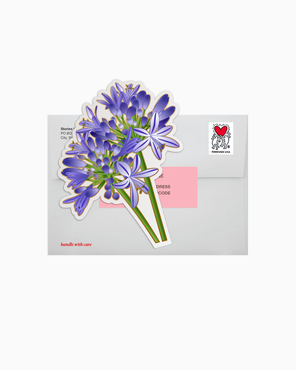 Catchup no.5: flower sticker cornflower
