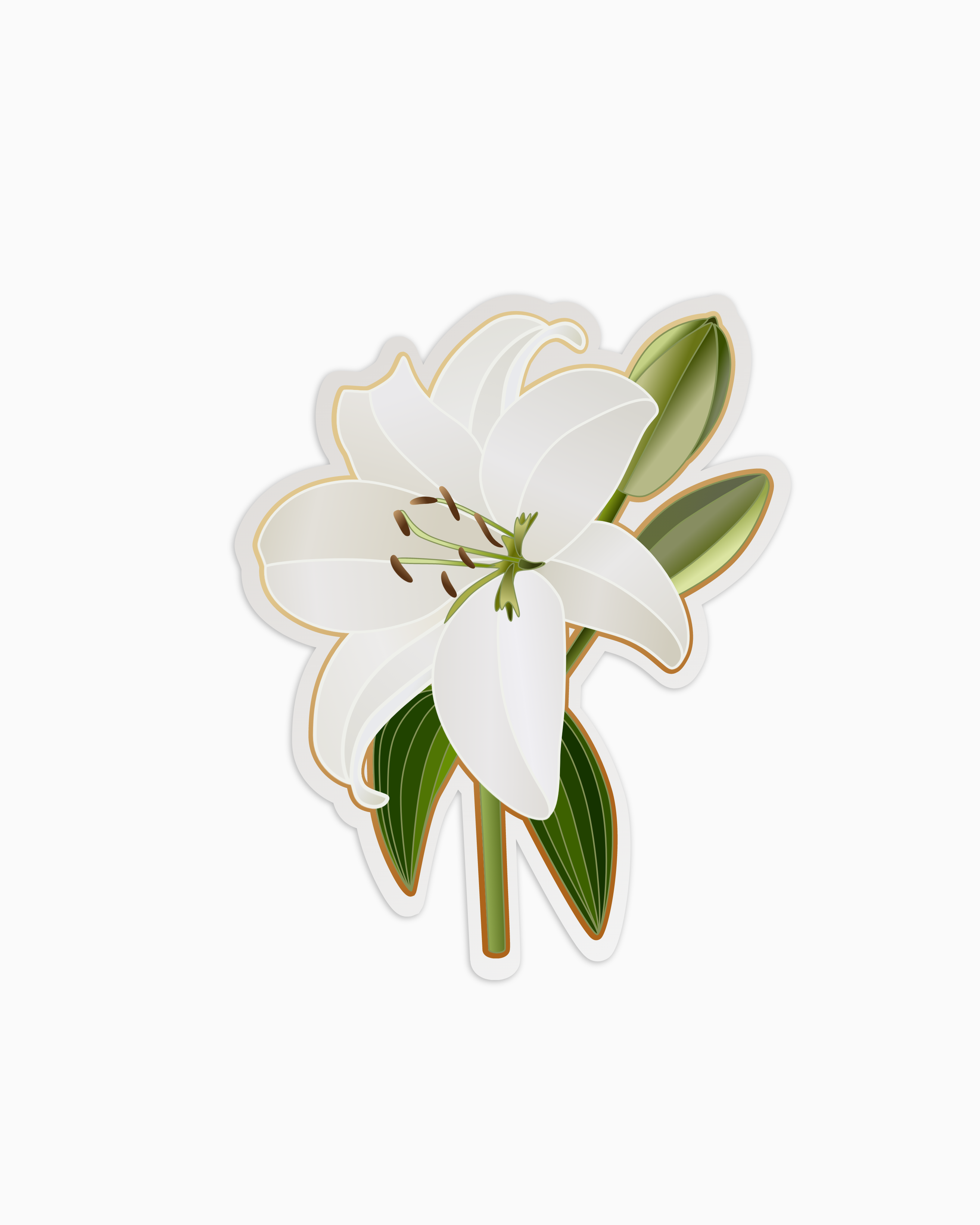 Catchup no.4: flower sticker lily