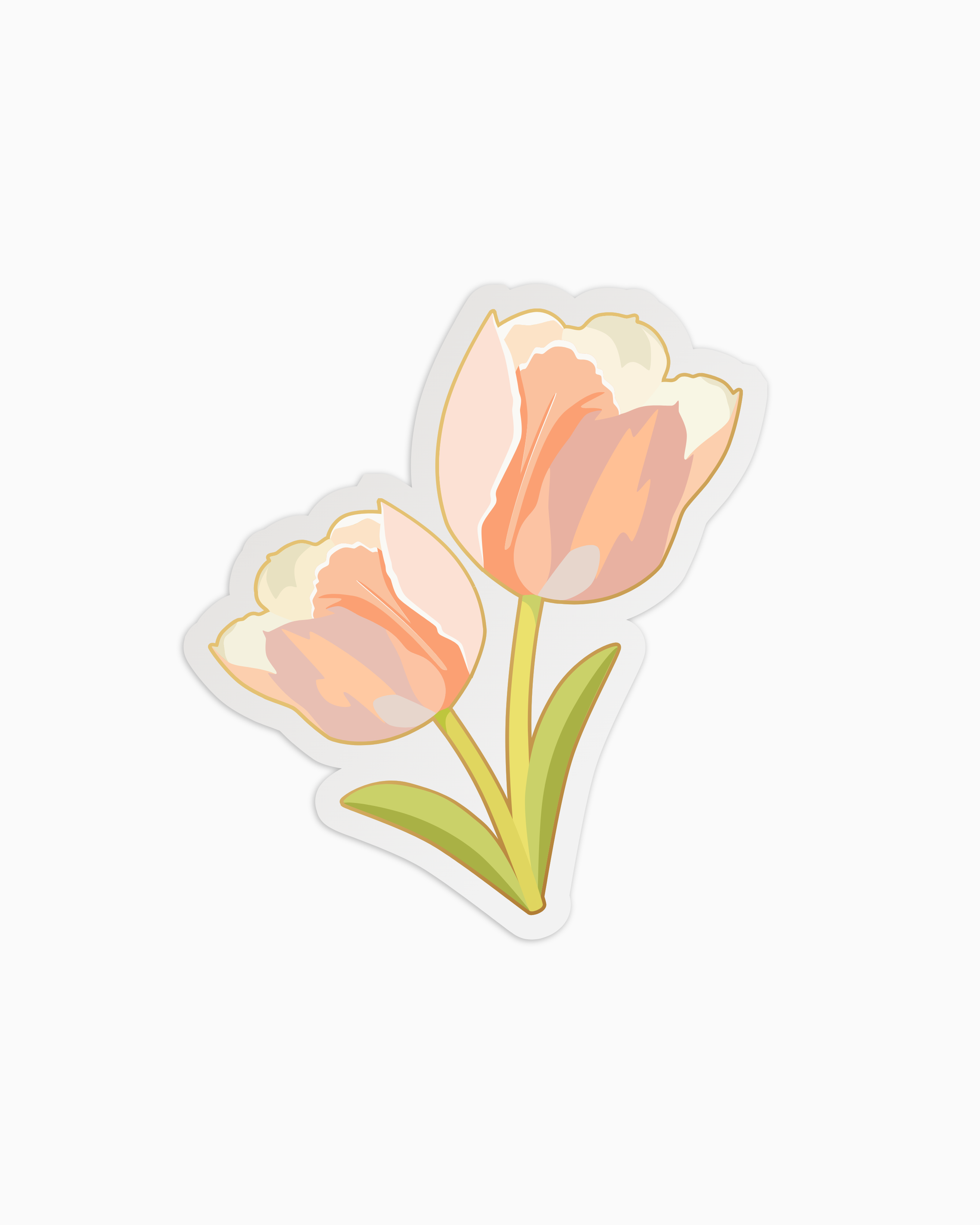 Catchup no.3: flower sticker tulip
