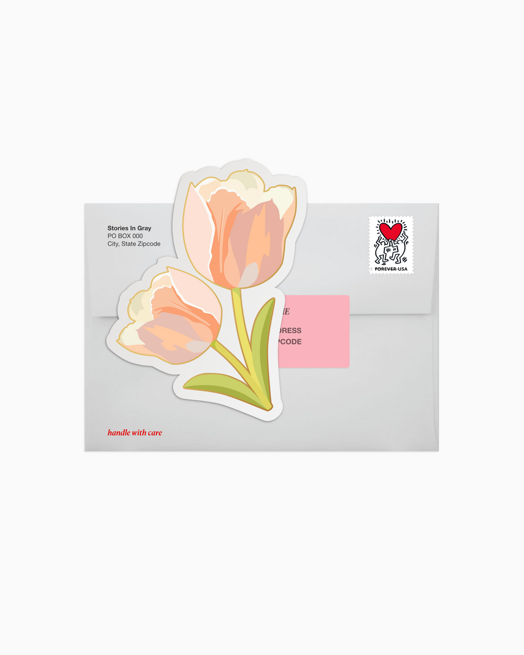 Catchup no.3: flower sticker tulip