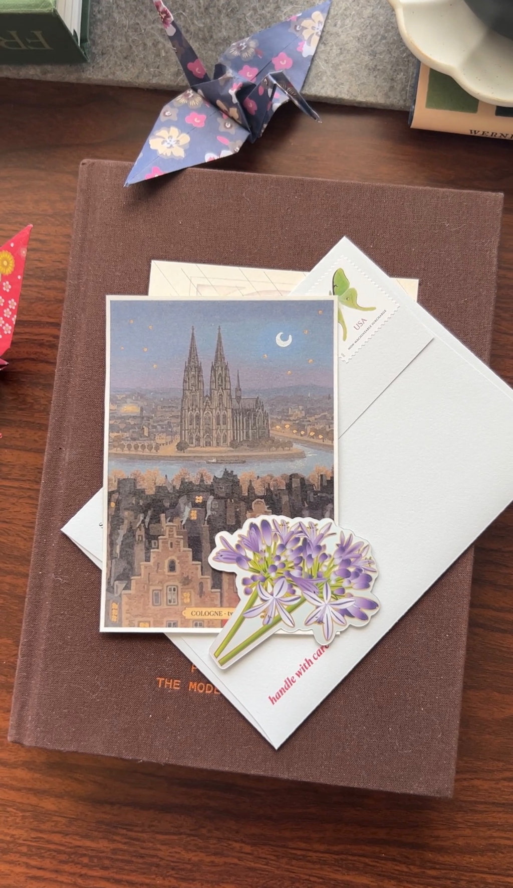 Catchup no.5: flower sticker cornflower