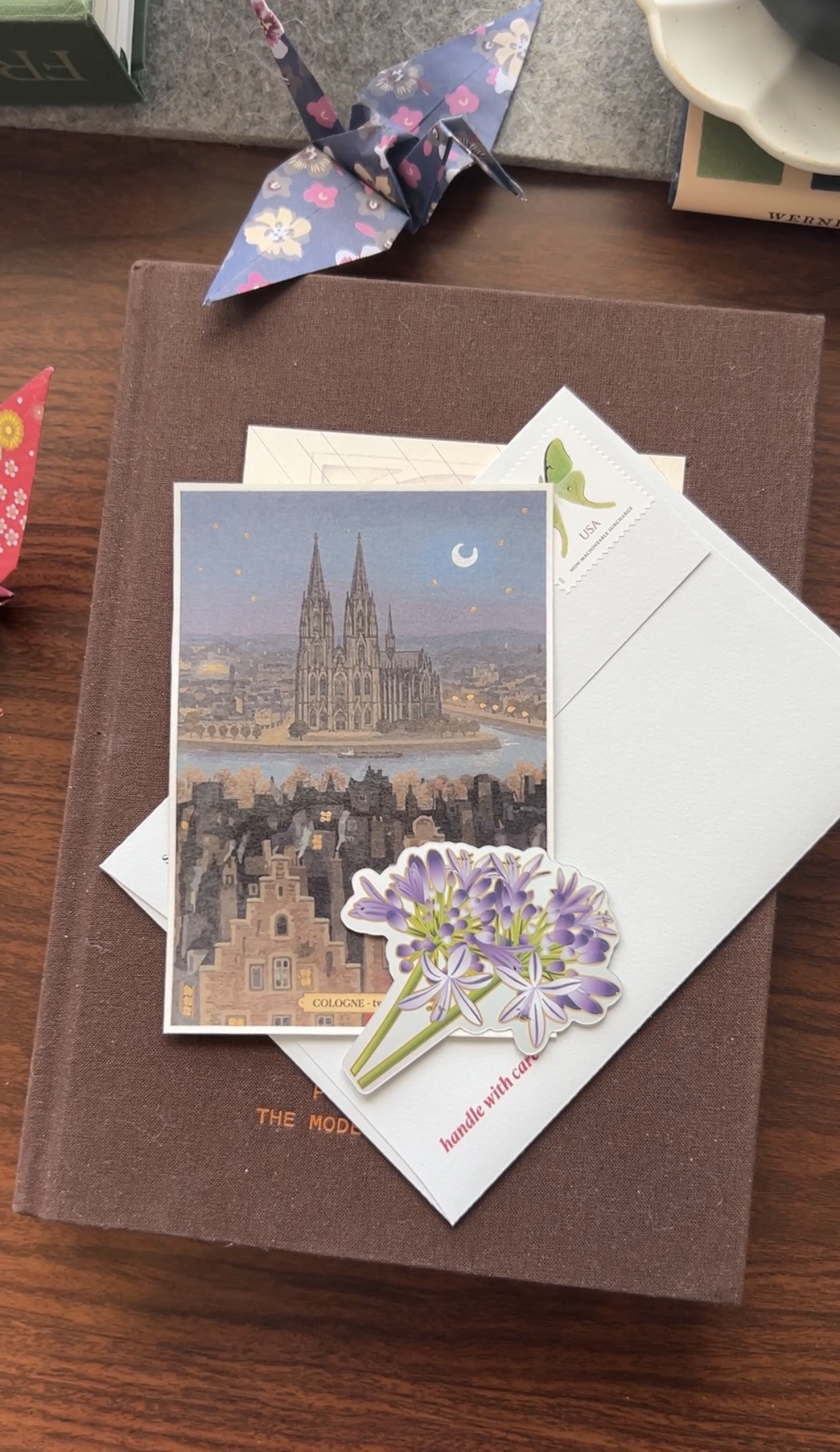 Catchup no.5: flower sticker cornflower