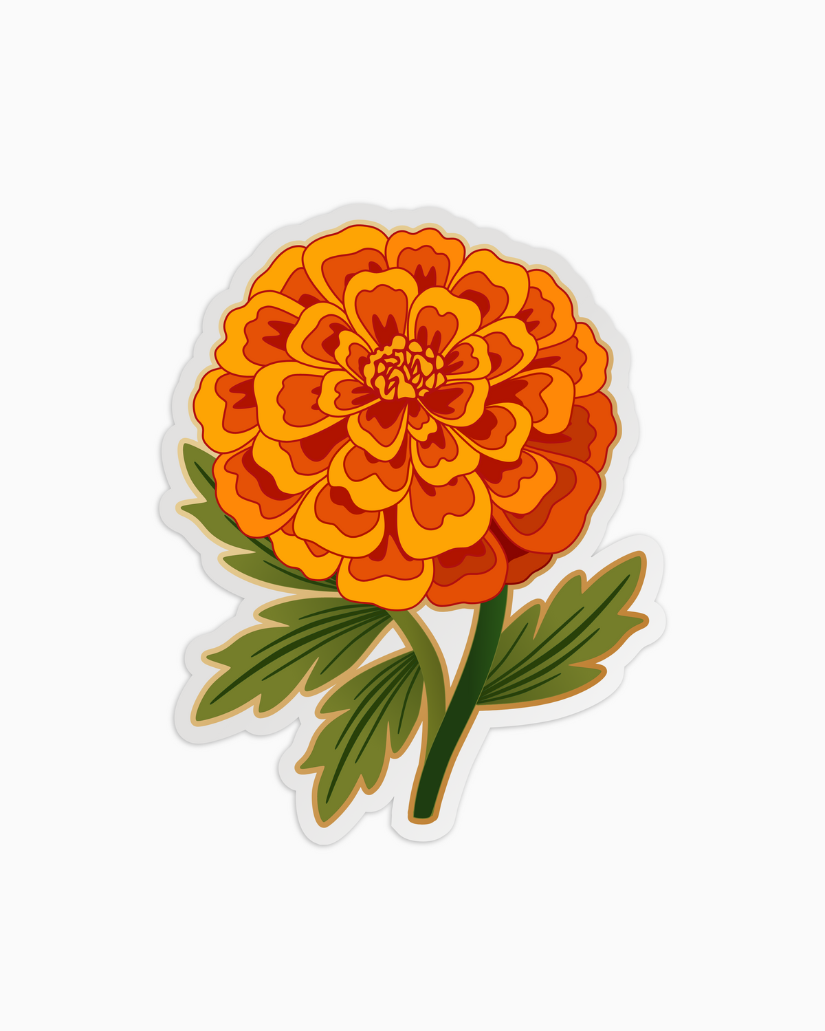 Catchup no.7: flower sticker marigold