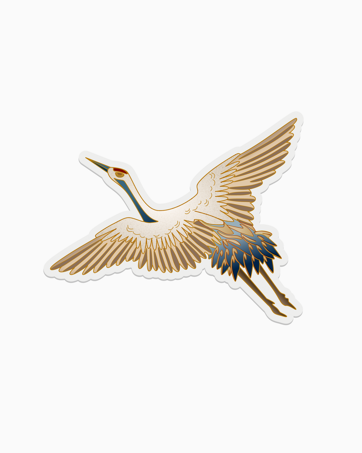 Catchup no.5: journal sticker paper crane