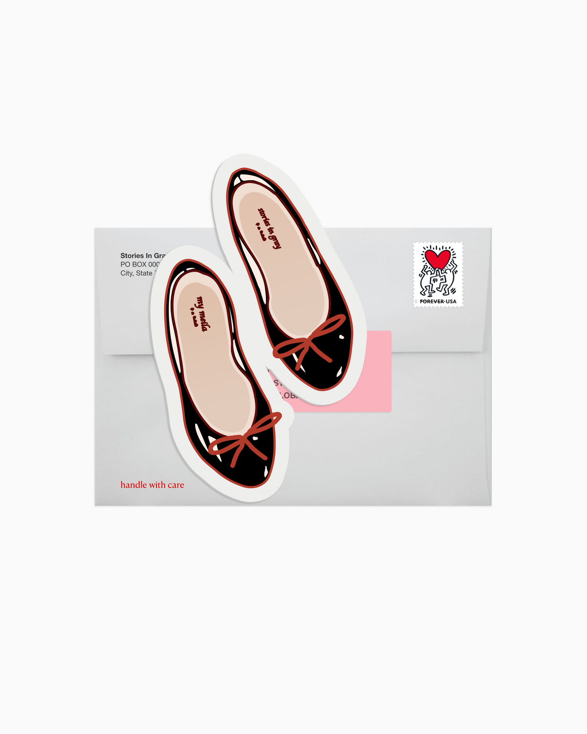 Catchup no.8: journal sticker red shoes